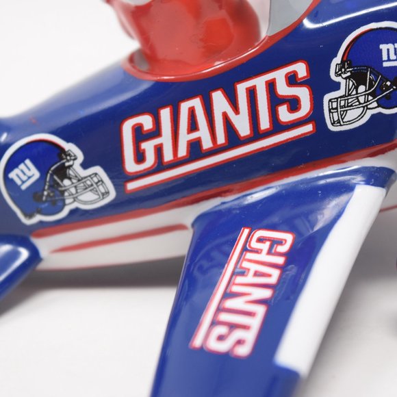 2006 Danbury Mint NY Giants Victory Plane Santa Claus New York NFL Ornament NFC - Picture 12 of 16